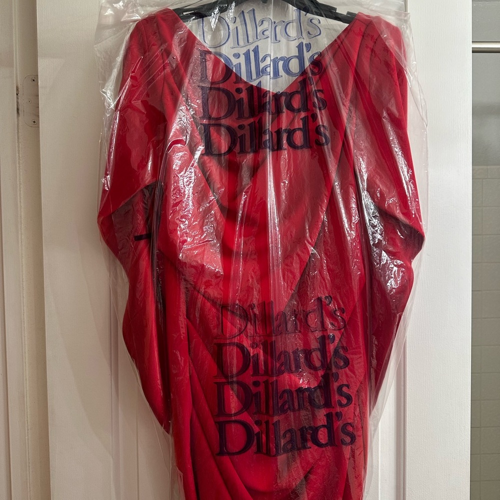 Betsy & Adam Cape Sleeve Crepe Sheath Dress - Picture 4 of 7